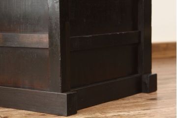 アンティーク家具　古民具・骨董　江戸時代使い込まれた前欅帳場箪笥(直し有り)