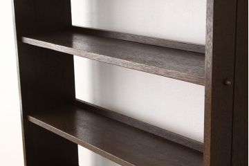 レトロ家具　★昭和レトロ　古い木のシックなアンティーク本棚(飾り棚・書棚)