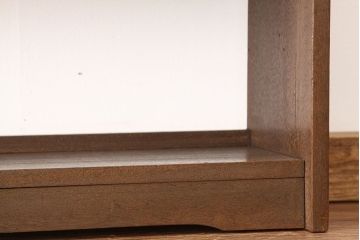 レトロ家具　★昭和レトロ　古い木のシックなアンティーク本棚(飾り棚・書棚)