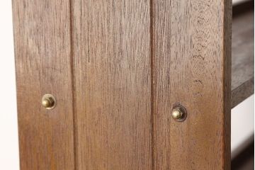 レトロ家具　★昭和レトロ　古い木のシックなアンティーク本棚(飾り棚・書棚)