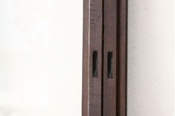 古民具・骨董　希少!素敵なデザインの結霜ガラス戸4枚セット(引き戸・アンティーク)