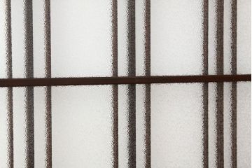 アンティーク　古い木のモールとダイヤガラス入り引き戸4枚セット(ガラス戸)