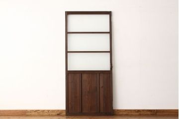 昭和レトロ　古い木のシンプルなドア1枚(扉・建具)