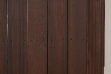 アンティーク　古い木のモールガラス入りドア1枚(扉・建具)