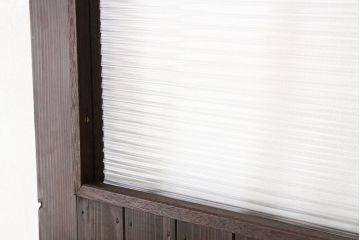 アンティーク　古い木のモールガラス入りドア1枚(扉・建具)