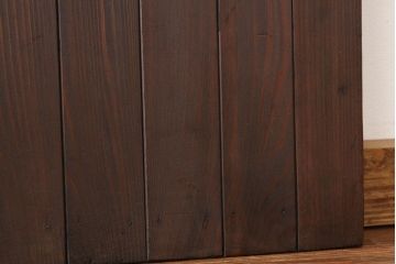 アンティーク　古い木のモールガラス入りドア1枚(扉・建具)