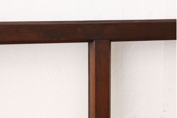 アンティーク　古い木の使い込まれた明り取り1枚(ガラス戸・欄間)