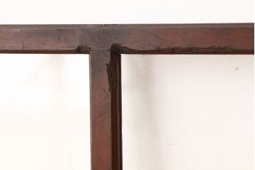 アンティーク　古い木の使い込まれた明り取り1枚(ガラス戸・欄間)