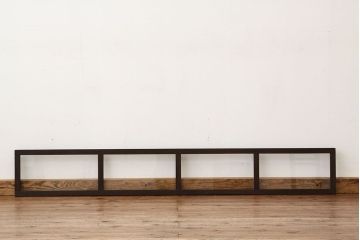 アンティーク　古い木の使い込まれた明り取り1枚(ガラス戸・欄間)