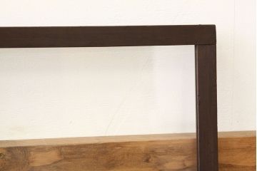 アンティーク　古い木の使い込まれた明り取り1枚(ガラス戸・欄間)