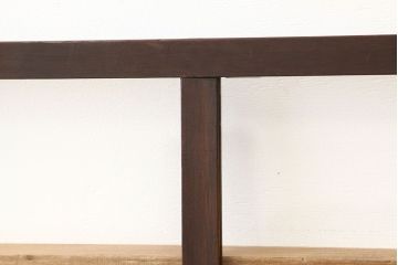 アンティーク　古い木の使い込まれた明り取り1枚(ガラス戸・欄間)