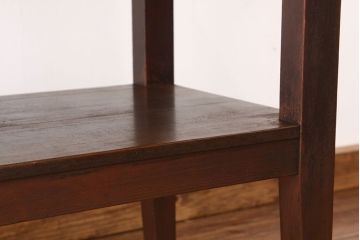 アンティーク家具　アンティーク　古い木の小ぶりなサイドテーブル(作業台)