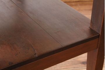 アンティーク家具　アンティーク　古い木の小ぶりなサイドテーブル(作業台)