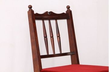中古　民芸家具ダイニングチェア(座面新品・イス・いす・椅子)
