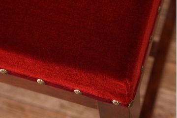 中古　民芸家具ダイニングチェア(座面新品・イス・いす・椅子)