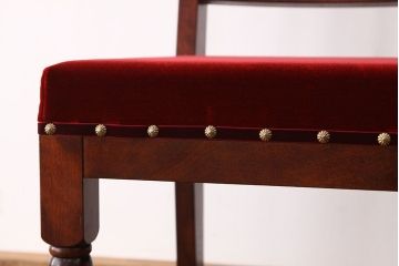 中古　民芸家具ダイニングチェア(座面新品・イス・いす・椅子)