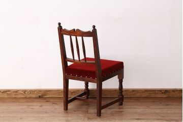 中古　民芸家具ダイニングチェア(座面新品・イス・いす・椅子)