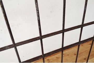 アンティーク　とても大きなアイアンの面格子(フェンス)