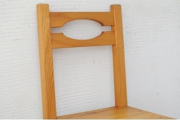 アンティーク家具　1960年代　パイン材のシンプルな椅子1脚