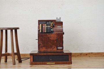 アンティーク雑貨　ビンテージ　アメリカナショナル製　レトロなキャッシュレジスター
