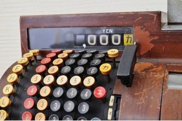 アンティーク雑貨　ビンテージ　アメリカナショナル製　レトロなキャッシュレジスター