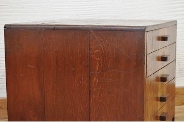 レトロ家具　古い木のレトロな小引き出し