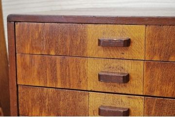 レトロ家具　古い木のレトロな小引き出し