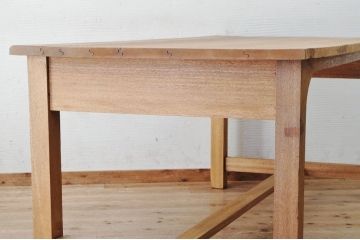 アンティーク家具　特大!古い木味のシンプルな作業台(ダイニングテーブル)1