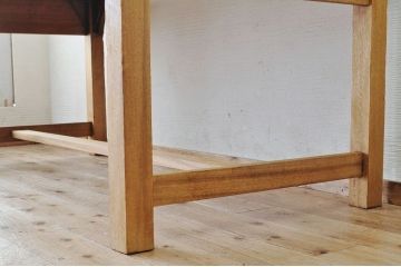 アンティーク家具　特大!古い木味のシンプルな作業台(ダイニングテーブル)1