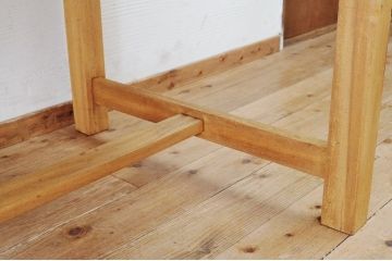 アンティーク家具　特大!古い木味のシンプルな作業台(ダイニングテーブル)1