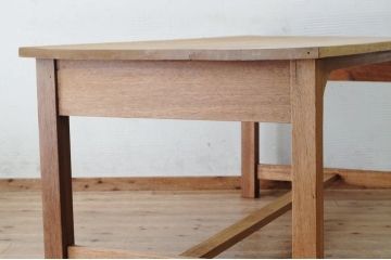 アンティーク家具　特大!古い木味のシンプルな作業台(ダイニングテーブル)2