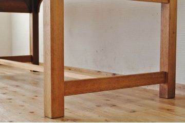 アンティーク家具　特大!古い木味のシンプルな作業台(ダイニングテーブル)2