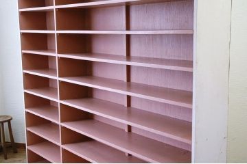 アンティーク家具　特大!ペンキの剥げた大きな飾り棚