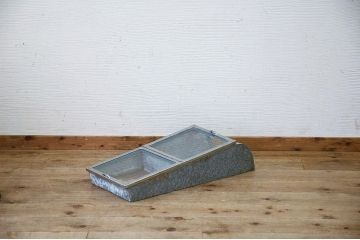 レトロ家具　古い駄菓子屋のレトロなブリキガラスケース21