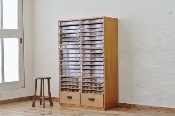 アンティーク家具　特大!引き出し付糸ケース