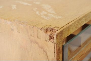 アンティーク家具　特大!引き出し付糸ケース