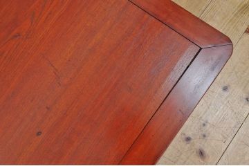 レトロ家具　古い栓材のレトロなちゃぶ台