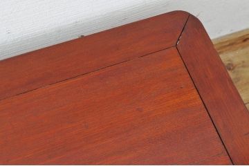レトロ家具　古い栓材のレトロなちゃぶ台
