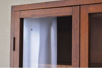 アンティーク家具　古い木のシンプルな本箱(収納棚)