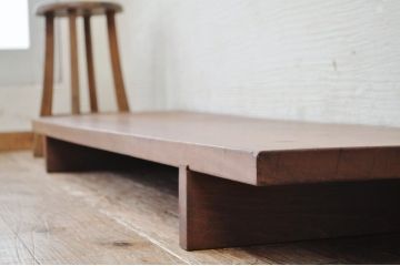 アンティーク家具　天板一枚板!脚付き裁ち板(机)