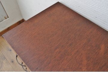 アンティーク家具　古い印刷工場の図面入れ引き出し4