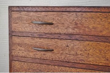 アンティーク家具　古い印刷工場の図面入れ引き出し4