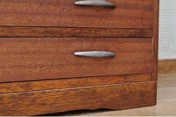 アンティーク家具　古い印刷工場の図面入れ引き出し4