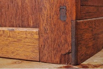 アンティーク家具　古い印刷工場の図面入れ引き出し4