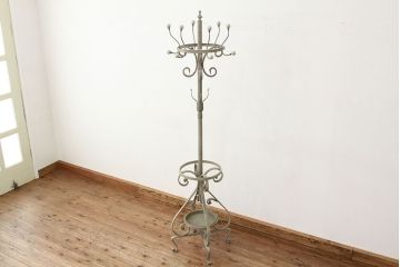 アンティーク雑貨　中古　デザインアイアンポールハンガー?