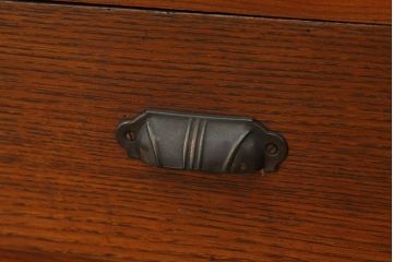 レトロ家具　昭和レトロ　素敵な雰囲気の無垢材本箱(ブックケース)
