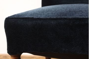 アンティーク家具　アンティーク　シックなキャスター付きシングルソファ(椅子・チェア)