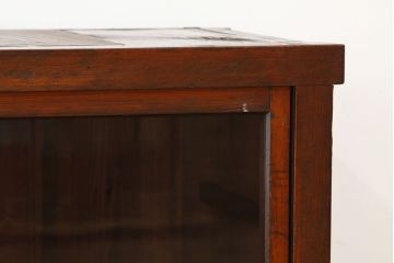 レトロ家具　昭和レトロ　古い木の6杯引き出し収納棚(サイドボード)