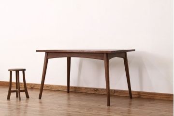 アンティーク家具　1960年無垢材のダイニングテーブル(作業台)ミッドセンチュリー
