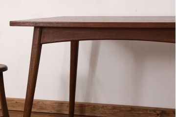 アンティーク家具　1960年無垢材のダイニングテーブル(作業台)ミッドセンチュリー